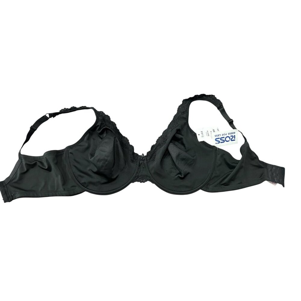 Berlei Lingerie Lace Bra Black Size 40DD Satin Bow Adjustable Strap Intimate NWT